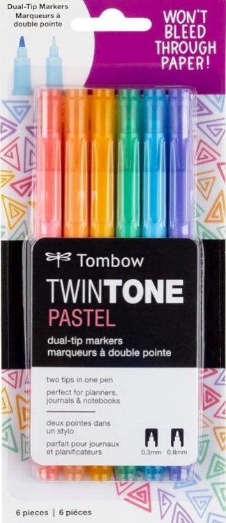 085014615280 Tombow TwinTone Marker Set Pastel
