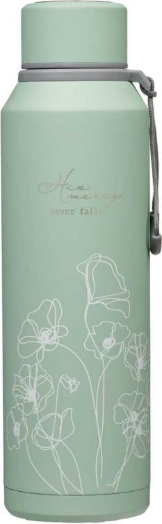1220000135673 His Mercies Never Fail Stainless Steel Water Bottle