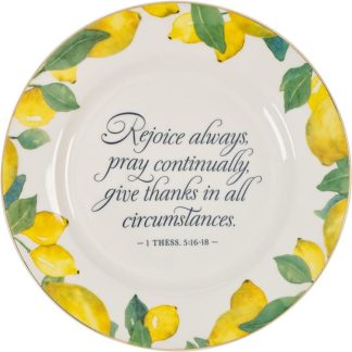 1220000324923 Rejoice Always Lemon Yellow Ceramic 1 Thessalonians 5:16-18