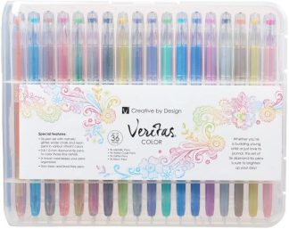 6006937140493 Veritas Color Gel Pens 36 Pack