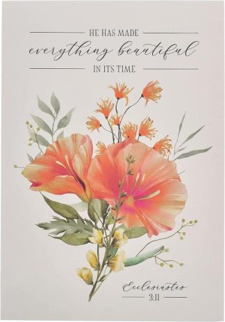 6006937160774 Everything Beautiful Notepad Floral Ecclesiastes 3:11