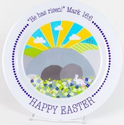 692193806882 Happy Easter Plate