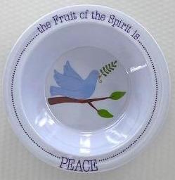 692193807001 Fruit Of The Spirit Is Peace Kids Bowl