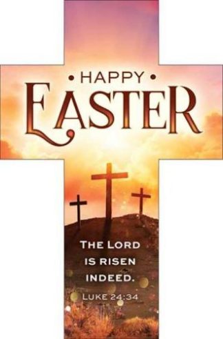 730817372495 Happy Easter Luke 24:34 Pack Of 25