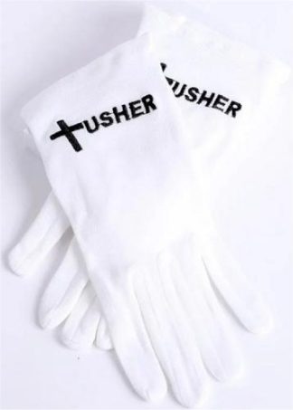 788200504251 Usher Gloves With Black Cross