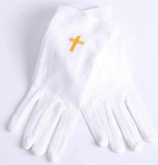 788200504572 Worship Gloves With Gold Cross