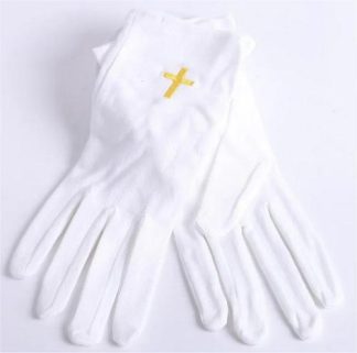 788200504589 Worship Gloves With Gold Cross