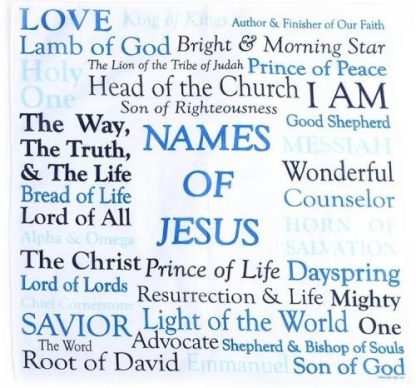 788200511020 Prayer Cloth Names Of Jesus Pack Of 6