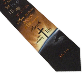796736089197 John 3:16 EW Silk Necktie (Tie)