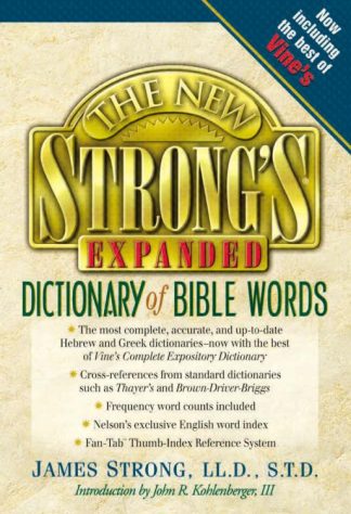 9780785246763 New Strongs Expanded Dictionary Of Bible Words (Expanded)