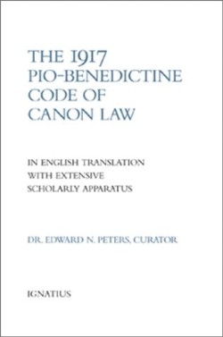 9780898708318 1917 Pio Benedictine Code Of Canon Law