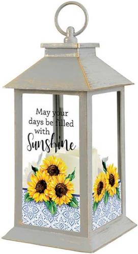 096069571605 May Your Days Be Filled With Sunshine Lantern With LED Candle