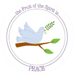 692193806622 Fruit Of The Spirit Is Peace Plate