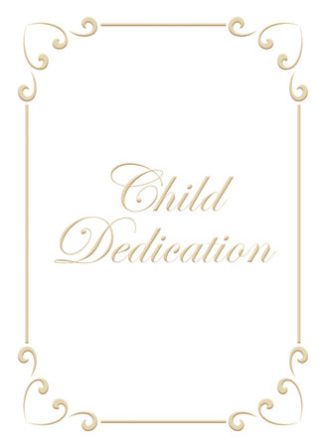 730817342238 Child Dedication Package Of 6