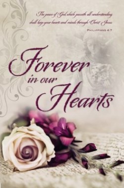 730817353616 Funeral Forever In Our Hearts Pack Of 100