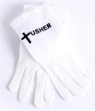 788200504268 Usher Gloves With Black Cross