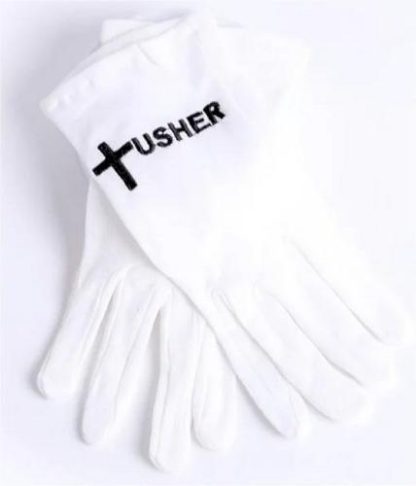 788200504268 Usher Gloves With Black Cross