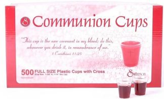 788200564682 Clear Cross Communion Cups 500 Pack