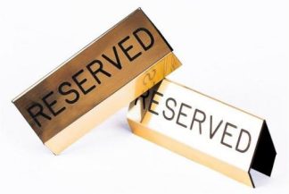 788200806751 Reserved Pew Sign