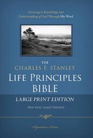 9781418547011 Charles F Stanley Life Principles Bible Large Print Edition