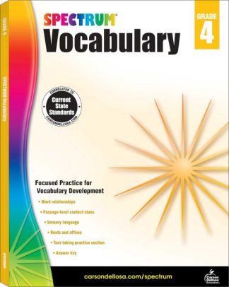 9781483811918 Spectrum Vocabulary Grade 4