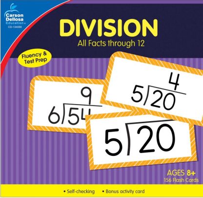 9781483852713 Division All Facts Through 12 Flash Cards
