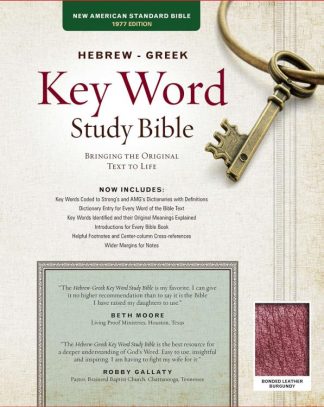 9781617159824 Hebrew Greek Key Word Study Bible