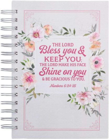 9781639522705 Lord Bless You And Keep You Journal Numbers 6:24-25 Floral Stripes