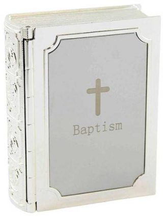 089945622980 Baptism Bible Keepsake Box