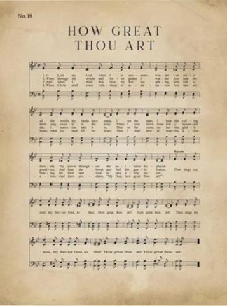 656200810651 How Great Thou Art Canvas