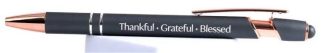 788200482719 Soft Touch Gift Pen Thankful Grateful Blessed