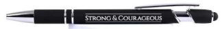 788200482801 Strong And Courageous Soft Touch Gift Pen