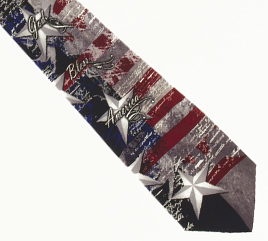 796736089104 God Bless America Silk Necktie (Tie)