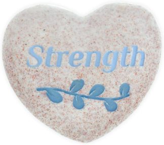 798890145948 Strength Heart Pocket Stone