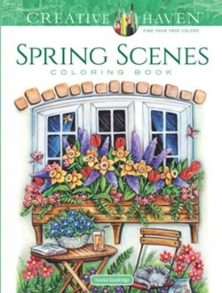 9780486814124 Spring Scenes Coloring Book