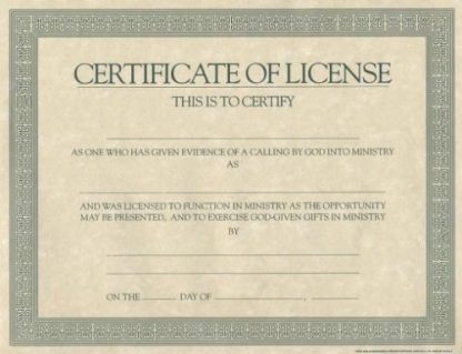 9780805472974 Certificate Of License Generic