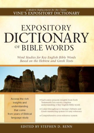 9781598565737 Expository Dictionary Of Bible Words