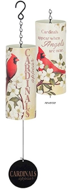 096069627647 Cylinder Sonnet Cardinals Appear Wind Chime