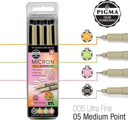 634989305544 PIGMA Micron 005 05 Bible Marking Kit