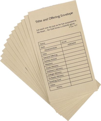 788200444229 Manila Tithe And Offering Envelope 100 Pack