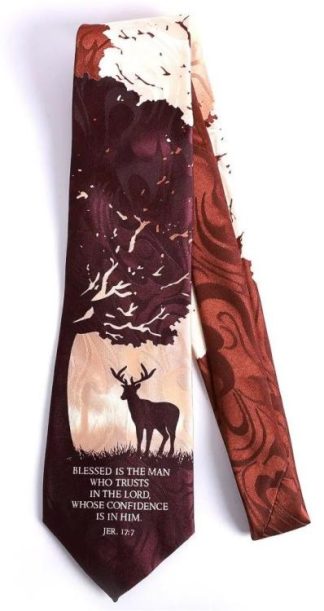 788200814916 Jeremiah 17:7 Deer Tie