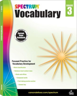 9781483811901 Spectrum Vocabulary Grade 3