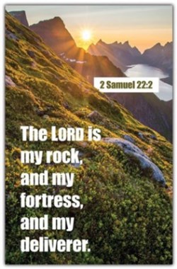 081407457215 My Fortress 2 Samuel 22:2 KJV Pack Of 100