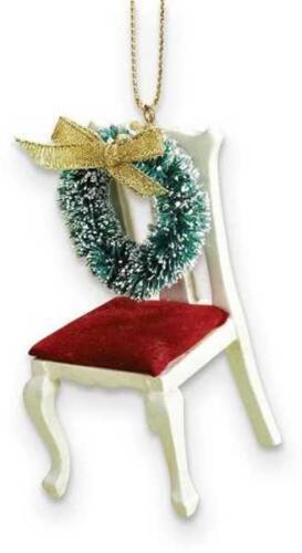 089945551686 Memorial Chair With Wreath (Ornament)