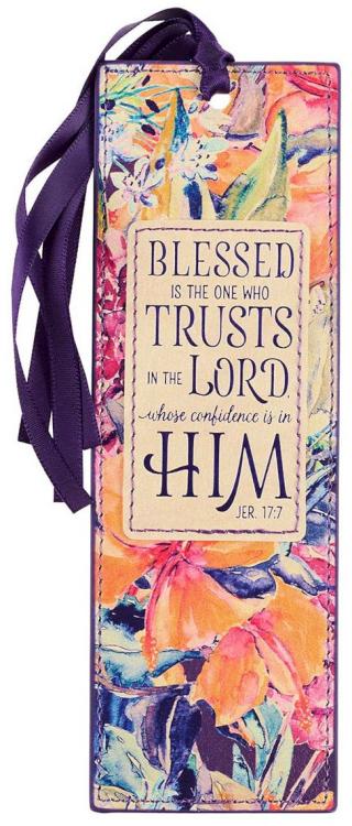 1220000136830 Blessed Is The One Faux Leather Jeremiah 17:7