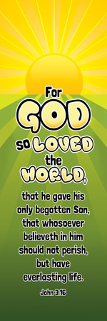 730817348896 Kids For God So Loved The World Bookmarks Pack Of 25