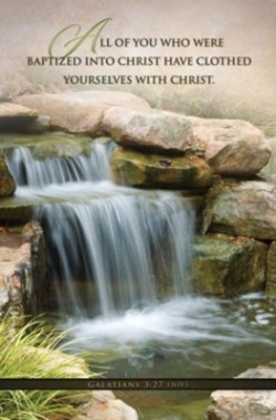 730817360508 Baptism Baptized Into Christ Gal 3:27 NIV Pack Of 100