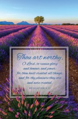 730817361277 Thou Art Worthy Revelation 4:11 KVJ Pack Of 100