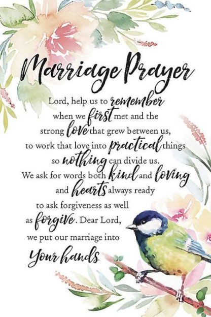 737682050060 Marriage Prayer (Plaque)