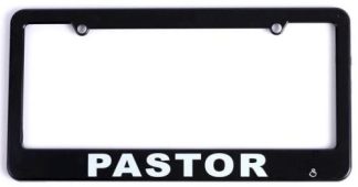 788200875801 Pastor Auto Tag Frame